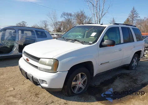 2004 Chevrolet Trailblazer Lt из США, поврежденный, VIN 1GNDT13S842141055